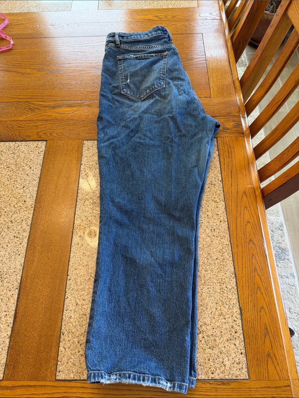 LOFT The Curvy Straight Crop Jeans Size 14